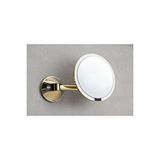 System Banyo Aksesuarları 5 X Gold Duvara Monte Büyüteçli Makyaj Aynası Gold Renk 400x135x230 Mm Altın