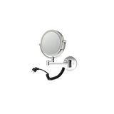 System Banyo Aksesuarları 5 X Krom Duvara Monte Büyüteçli Makyaj Aynası Krom Renk 300x135x240 Mm Gümüş
