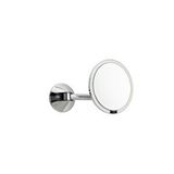 System Banyo Aksesuarları 5 X Krom Duvara Monte Büyüteçli Makyaj Aynası Krom Renk 400x135x230 Mm Gümüş