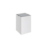 System Banyo Aksesuarları Banyo Çöp Kovasi 4 L - Beyaz/krom Renk Renksiz