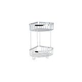 System Banyo Aksesuarları Banyo Duş Raf Sistemi Krom Renk 377x196x250 Mm Renksiz
