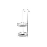 System Banyo Aksesuarları Banyo Duş Raf Sistemi Krom Renk 702x200x294 Mm Renksiz
