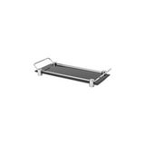 System Banyo Aksesuarları Banyo Tepsisi Cam Siyah/krom Renk 36x125x312 Mm Çok Renkli