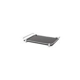 System Banyo Aksesuarları Banyo Tepsisi Cam/krom Renk 36x209x313 Mm Gümüş