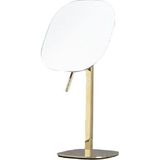 System Banyo Aksesuarları Masa Üstü Büyüteçli Makyaj Aynası 5 X Zoom Gold 335x170x120 mm - Şeffaf