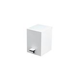 System Banyo Aksesuarları Pedallı Kare Çöp Kovası 3 Lt Beyaz 262x245x180 Mm