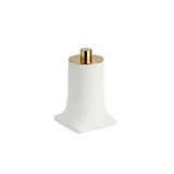 System Banyo Aksesuarları Tezgah Üstü Pamukluk Beyaz-gold Renk 145x91x91 Mm