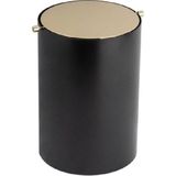 System Banyo Çöp Kovası 3 Lt Siyah/Gold 253X175X175 Mm