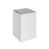 System BANYO ÇÖP KOVASI 4 L - BEYAZ/KROM RENK