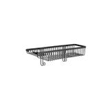 System Banyo Duş Raf Sistemi Siyah Renk 129X120X450 Mm