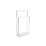 System Banyo Hareketli Havluluk Beyaz-Krom Renk 847X200X495 Mm Beyaz