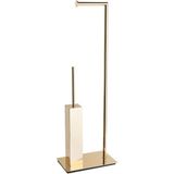 System Bathroom Accessories Altın Rengi Ayaklı Banyo Seti - Standart