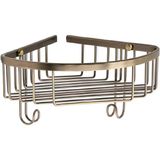 System Bathroom Accessories Antik Renk Köşe Tekli Duş Rafı - Standart