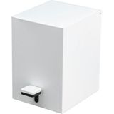 System Bathroom Accessories Beyaz Kare Pedallı Banyo Çöp Kovası 3 Lt - Standart