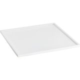 System Bathroom Accessories Beyaz Pirinç Kare Banyo Tepsisi - Standart
