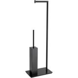 System Bathroom Accessories Siyah Ayaklı Banyo Seti - Standart
