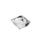 System Cyrstal Ashtray Transparent Küllük Gümüş Tek Ebat Ba2063 057 C1