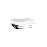 System Flat Kapaklı Tuvalet Kağıtlığı Krom Renk 118X85X170 Mm