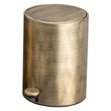 System Pedallı Antik Çöp Kovası 3 Lt Antik Renk 265X203X203 Mm