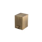 System Pedallı Kare Çöp Kovası 3 Lt Antik 262X245X180 Mm Krom Tek Ebat Ba4055 031 Abm-Abm