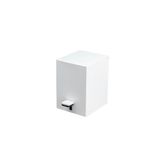 System Pedallı Kare Çöp Kovası 3 Lt Beyaz 262X245X180 Mm Beyaz Tek Ebat Ba4055 033 Al7-Al7