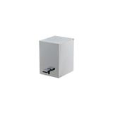 System Pedallı Kare Çöp Kovası 3 Lt Krom 262X245X180 Mm Krom Tek Ebat Ba4055 031 Cr-Cr