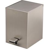 System Pedallı Kare Çöp Kovası 3 Lt Saten 262X245X180 Mm Krom Tek Ebat Ba4055 031 Nbm-Nbm