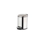 System Pedallı Parlak Nikel Çöp Kovası 3 Lt / 265X203X203 Mm