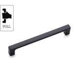 System PH9585 0280 AL6 Siyah 280 mm Çekme Kapı Kolu