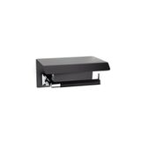 System Pruva Kapaklı Tuvalet Kağıtlığı Krom-siyah 85x118x170 Mm