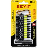 Syt Mıknatıslı Bits Uc Seti Yıldız ve Düz 12 Parça