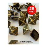 Sywoods 25 Adet 20 mm Piramit Antik Kabara Raptiye Hobi Çivisi Koltuk Çanta Tasarım Aksesuar Süsü