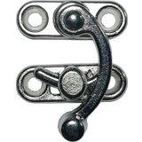 Sywoods KÜÇÜK YAY GÖZÜ KANCALI KİLİT NİKEL 10 ADET KUTU SANDIK VE KAPAK KLİPSİ 20X24 MM