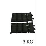 Sz 3kg x 2 Adet Toplam 6kg El Ayak Bilek Kas Güçlendirici Ağırlık Seti - 3 kg x 2 Adet - Siyah