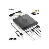 sz master bilişim Dvd Cd Yazıcı Okuyucu 7 Girişli Oyun Film Video Usb Type-C Sd Kart Windovs Mac Ve Laoptop Uyumlu