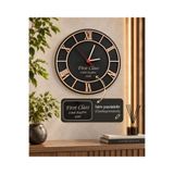SZD Design Kişiye Özel Yazı Yazılabilir 32 cm Duvar Saati Hediyelik Duvar Ofis Dekoru Markaya Özel Saat Romen Rakamlı Saat