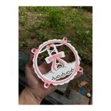 SZD Design Ribbon Tie 120X3 mm Fan Cover Kurdele Tasarımlı Pembe Bilgisayar Fan Koruyucu