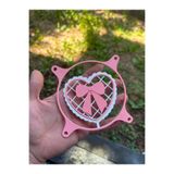 SZD Design Ribbon Tie Heart 120X3 mm Fan Cover Kurdele Tasarımlı Pembe Bilgisayar Fan Koruyucu
