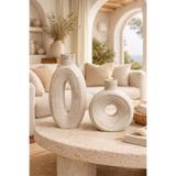 SZN HOME DESİGN White Mocha XL Boy İskandinav Vazo Seramik