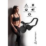 T-226 Ab Roller Wheel, Karın Egzersizi Tekerliği ve Telefon Tutucu, Siyah - Seçenek 1 - Ahşap