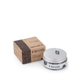 T-brush Aktif Kömürlü Florürsüz Glutensiz Beyazlatıcı 90 Adet Doğal Diş Macunu Tableti - Gri