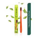 T-Brush Bioçözünür Vegan Diş Fırçası – Kırmızı Renk – Orta Sert