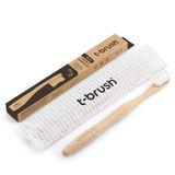 T-Brush Nano Vegan Bambu Dis Fircasi Ultra Soft Hassas Disler Icin Beyaz