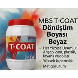 T-Coat Yeni Nesil Dönüşüm Boyası (Beyaz 1lt) Ahşap-Cam-Plastik-Duvar-Fayans-Dolap