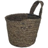 T.concept Dekoratif Yuvarlak Cok Amacli Rattan Sepet Buyuk Boy