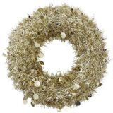 T.concept Yılbaşı Ön Kapı Süsü Yeni Yıl Noel Dekorasyon Gold Çelenk