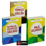 T.D.K. Uyumlu Ortaokul Türkçe Sözlük Deyimler ve Atasözleri Sözlüğü İmla Klavuzu Seti - 3 Kitap Takım