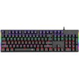 T-Dagger Naxos, T-TGK310-BL, USB Kablolu, Türkçe Q, Rainbow Backlight, Blue Mekanik Switch, 104 Tu