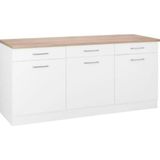 T Designo Ares Mutfak Çekmeceli Alt Modül 150 cm Beyaz Suntalam Malzemeden Modern Tasarım