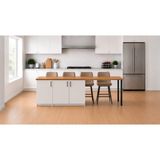 T Designo Bal Mutfak Adası - 3 Kapaklı-Çok Amaçlı Dolap-Alt Modül-Kiler - 250 cm - Beyaz - Atlantik Çam